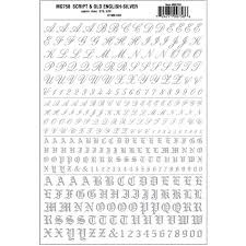758 Script & Old English Silver