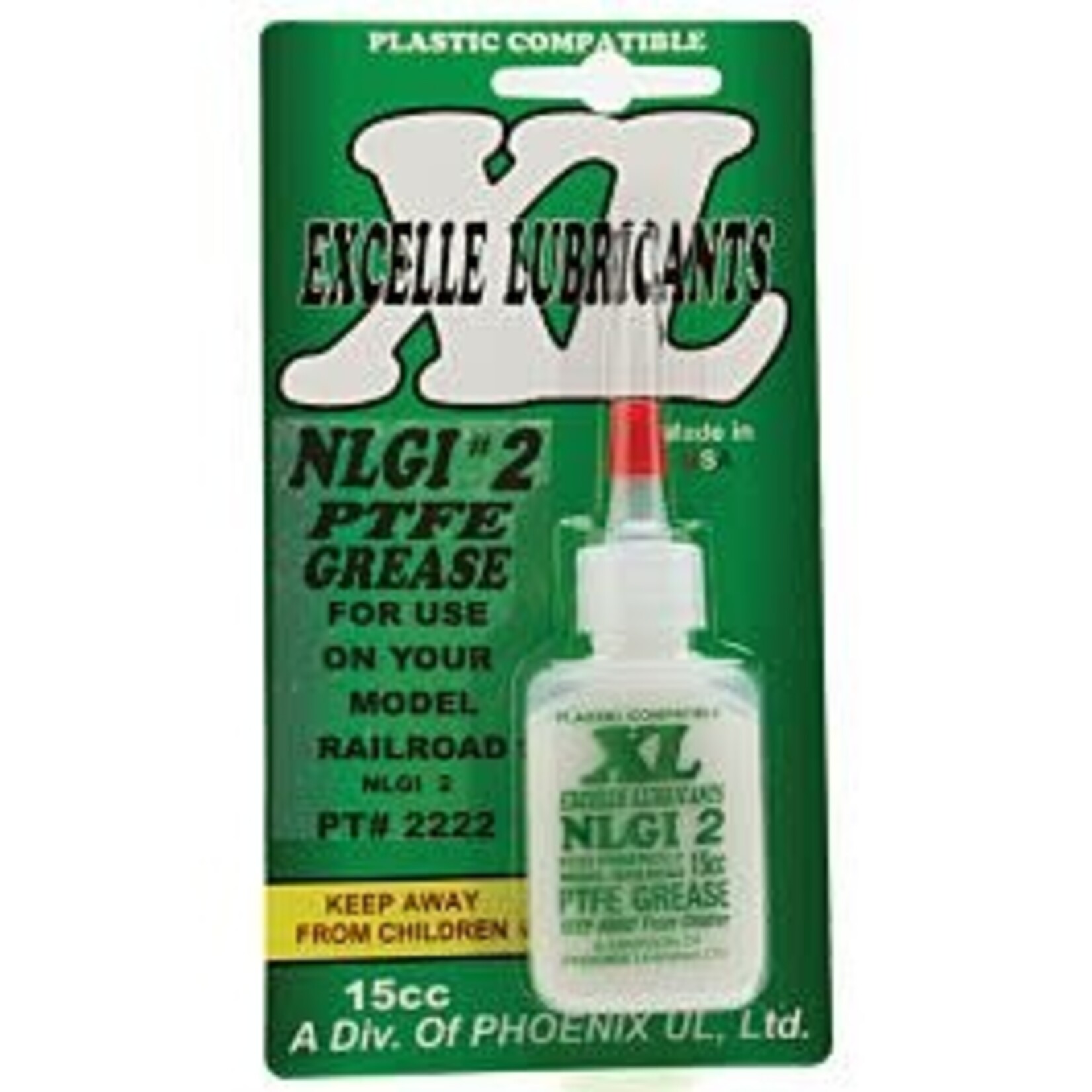 Excelle 2222 NLGI 2 PTFE (Teflon) Grease 15 ML Plastic Compatible