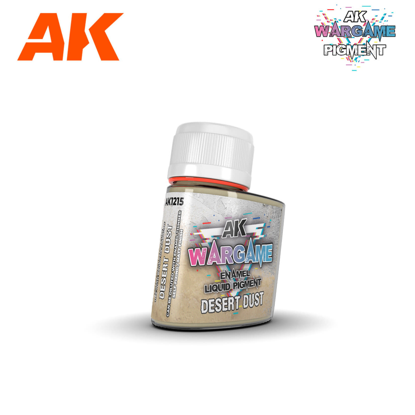 AK Interactive 1215 Desert Dust Wargame Liquid Pigment Enamel 35ml