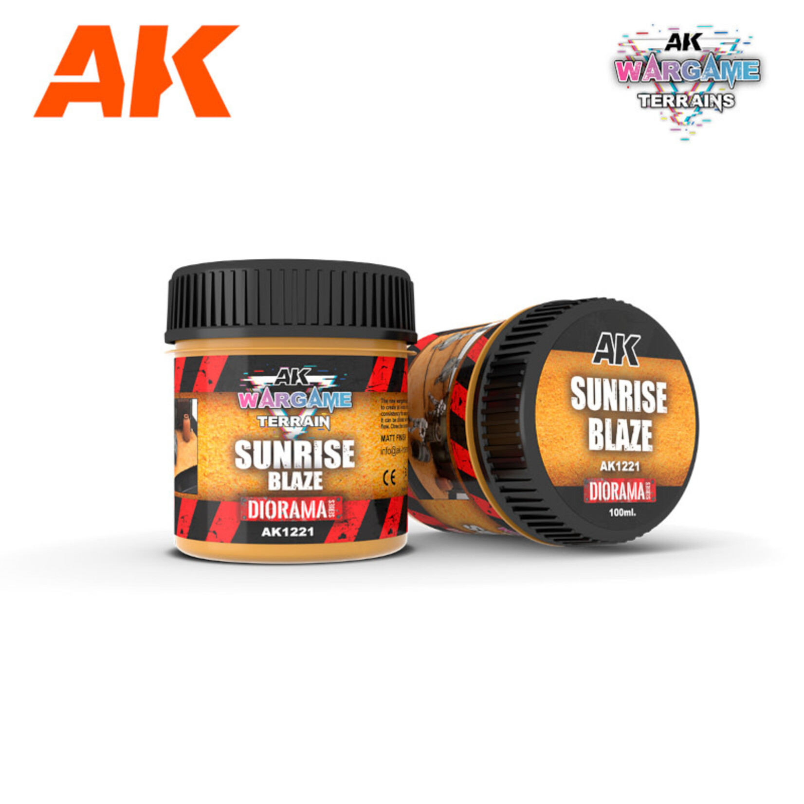 AK 1221 Sunrise Blaze Wargame Terrain Diorama Texture Acrylic 100ml