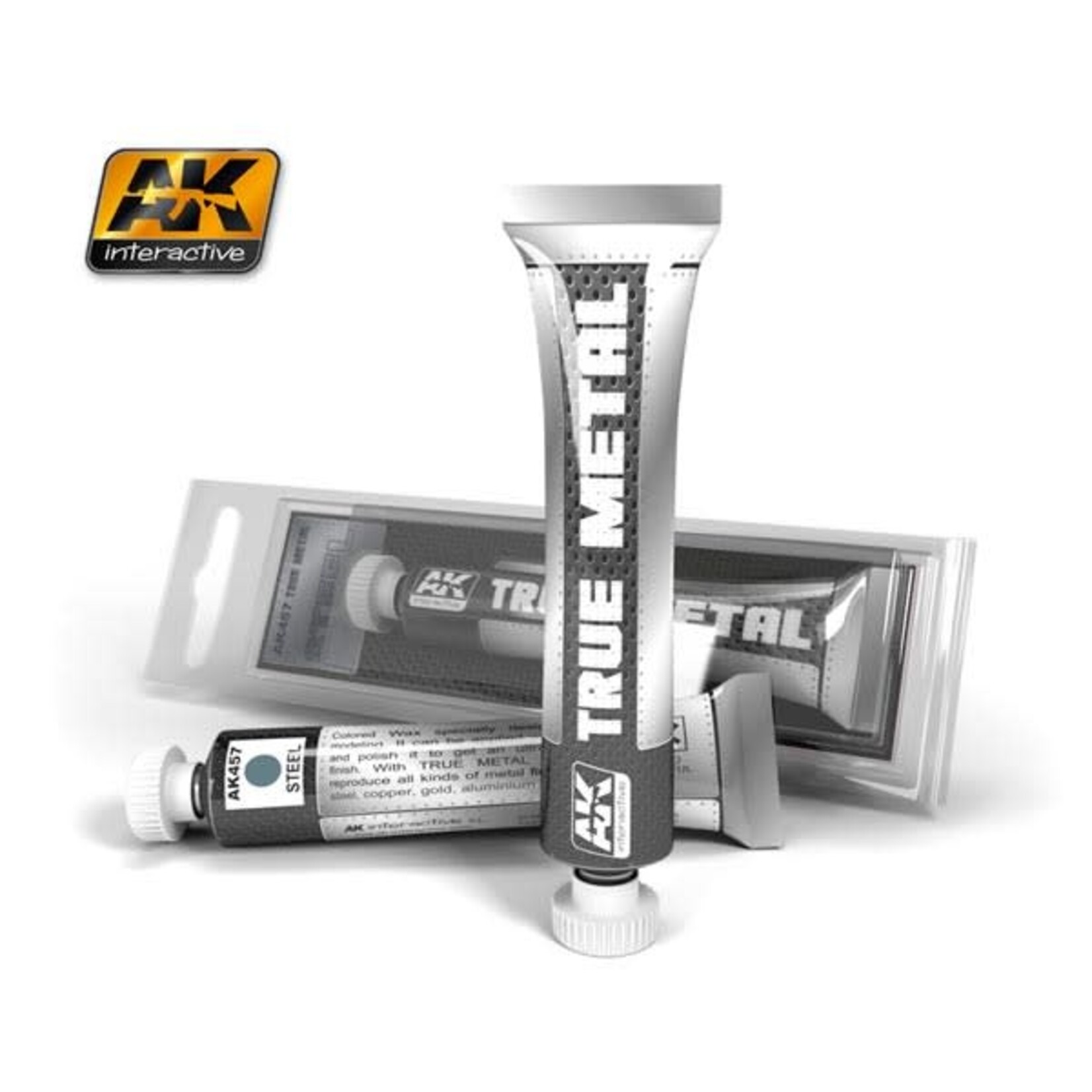 AK Interactive 457 True Metal Wax Steel 20ml Tube