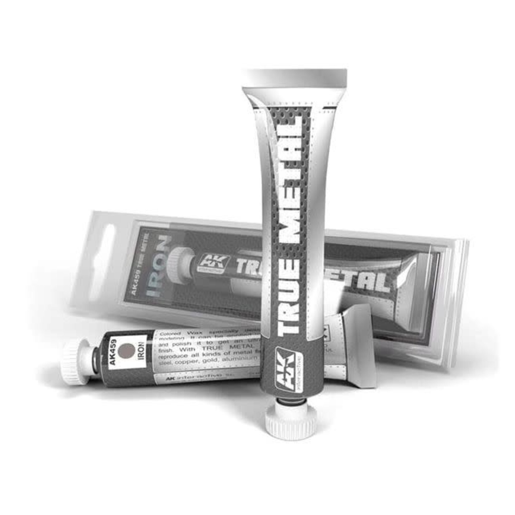 AK Interactive 459 True Metal Wax Iron 20ml Tube