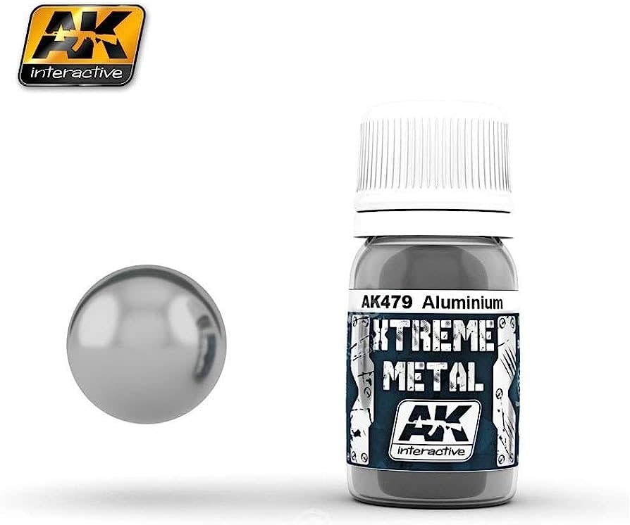 479 Xtreme Metal Aluminum Metallic Paint 30ml Bottle