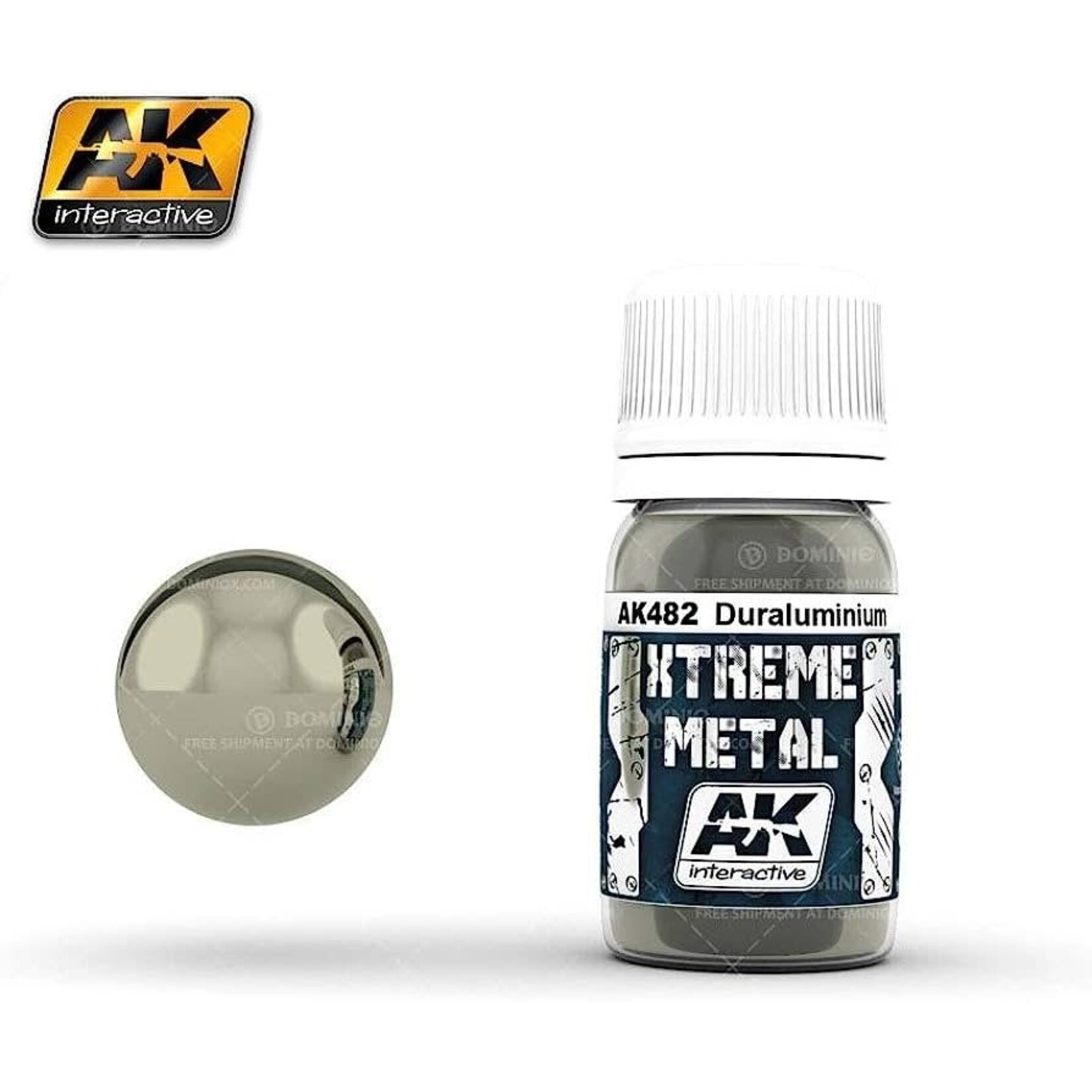 AK Interactive 482 Xtreme Metal Duraluminum Metallic Paint 30ml Bottle