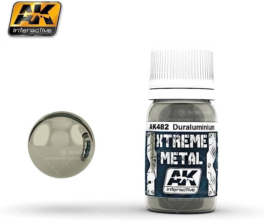482 Xtreme Metal Duraluminum Metallic Paint 30ml Bottle