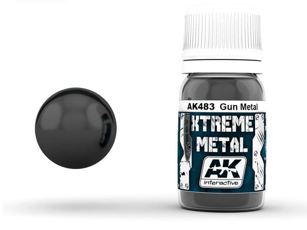 483 Xtreme Metal Gun Metal Metallic Paint 30ml Bottle