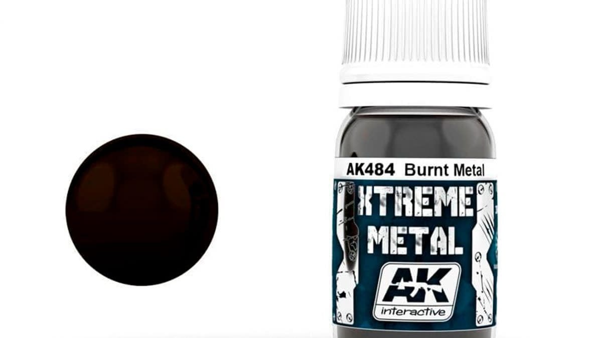484 Xtreme Metal Burnt Metal Metallic Paint 30ml Bottle