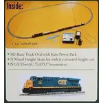 Kato 1060021 N CSX GE ES44AC GEVO Mixed Freight Starter Set