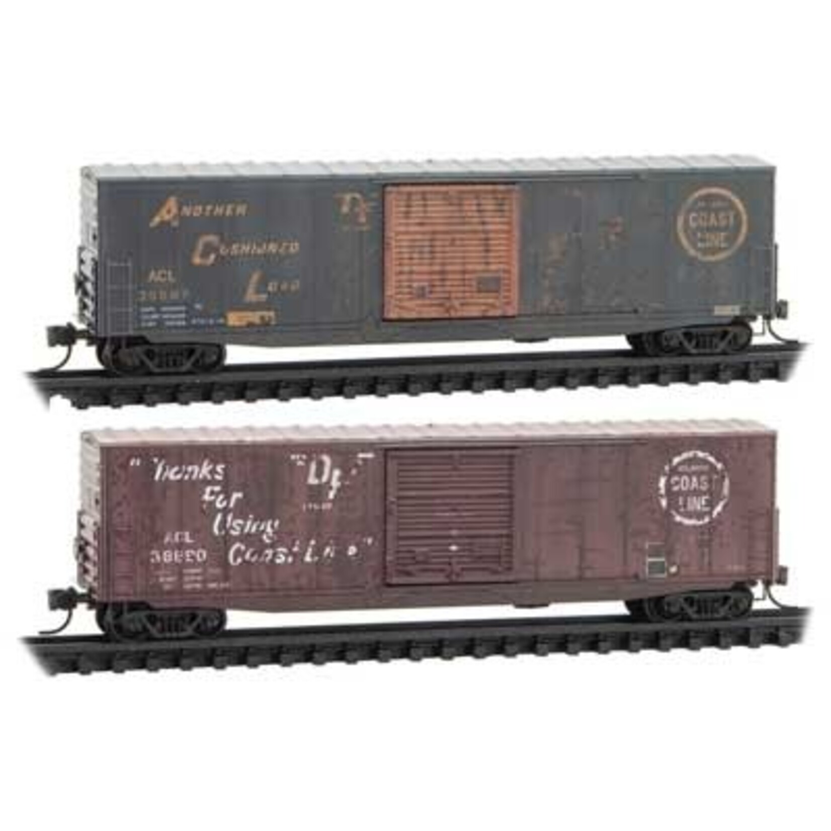 Micro Trains Line 99305810 N 50' Standard Car/10' Single Door/Atlantic Coast Line