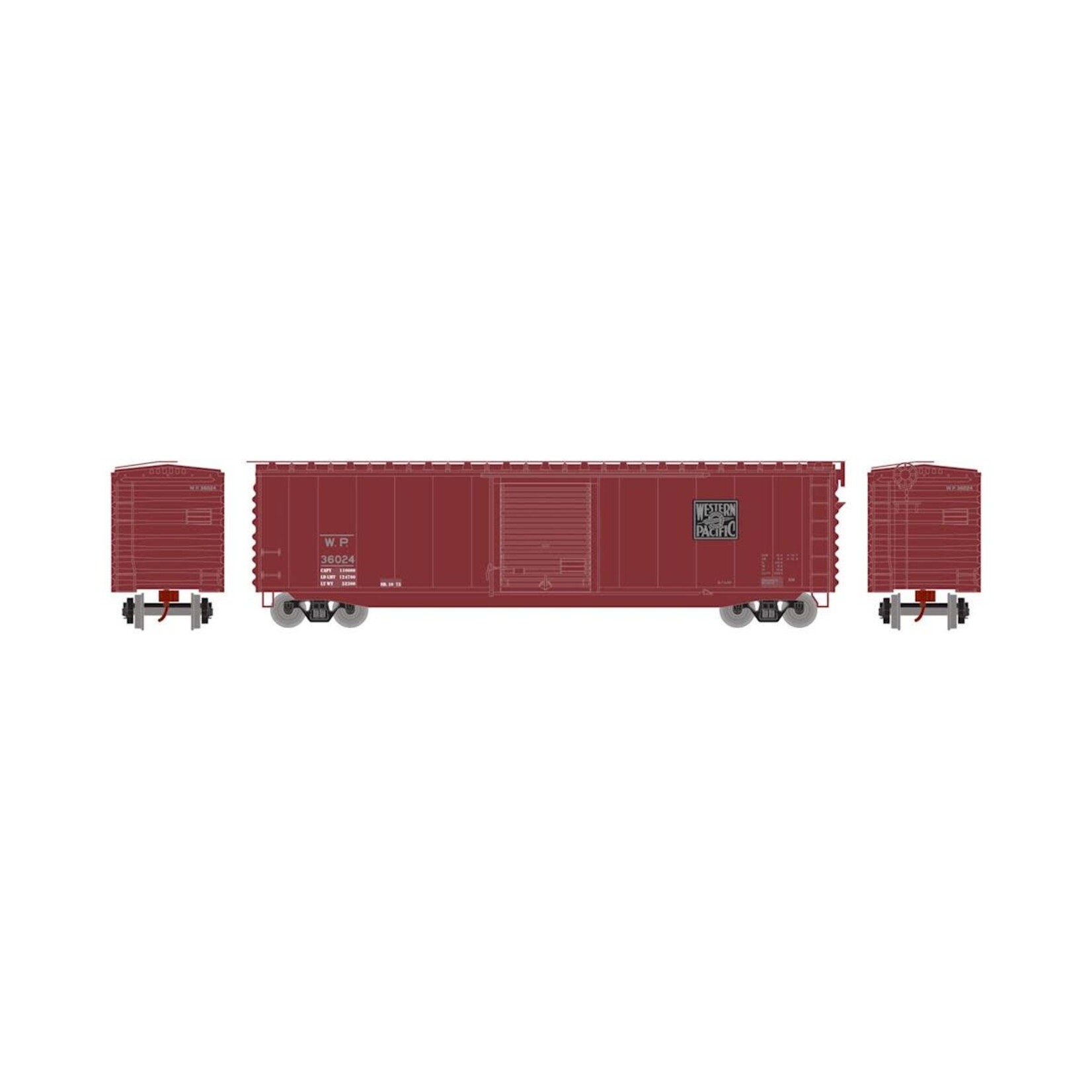 Athearn 6999 N 50' PS-1 Single Door Box WP 36024