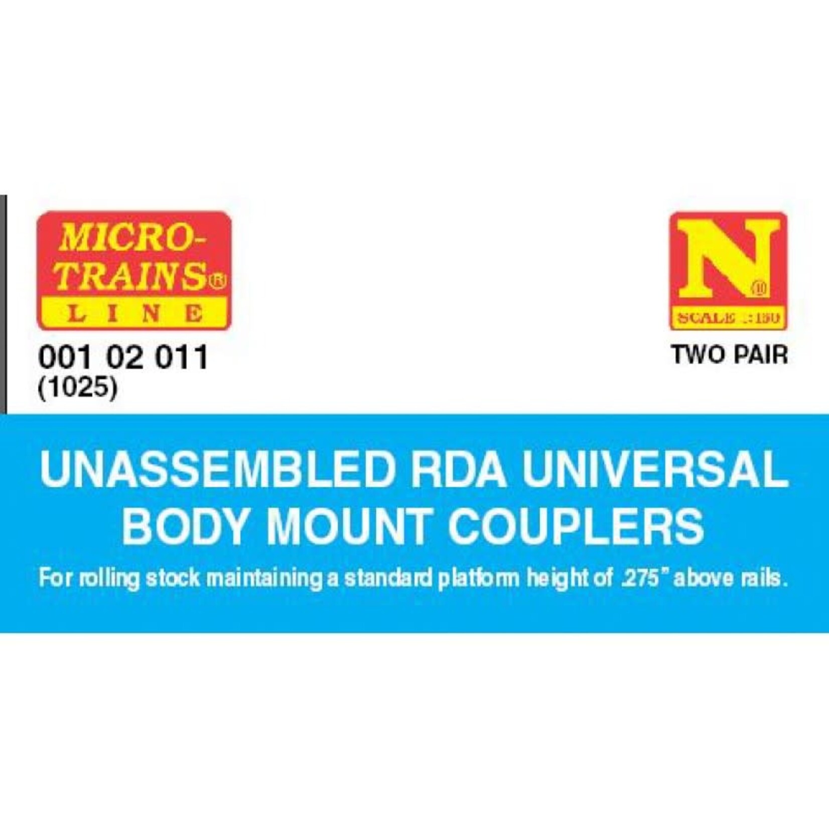 Micro Trains Line 00102011 N Universal Unassembled BMC 2 Pair