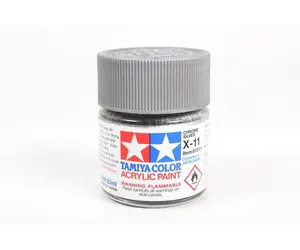 Tamiya 81011 X11 Gloss Chrome Silver - Chuck's Trains & Hobby Depot