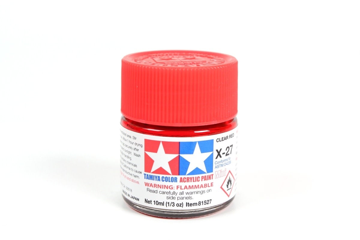 81027 X27 Gloss, Clear Red