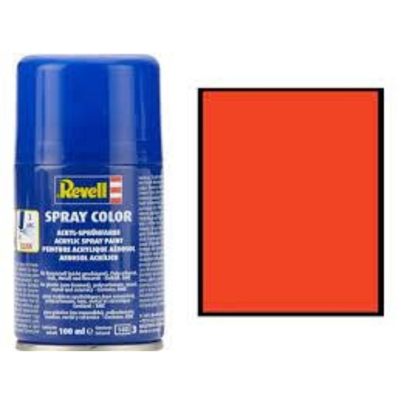 Revell 34125 Luminous Orange Mat Acrylic Spray 100ml