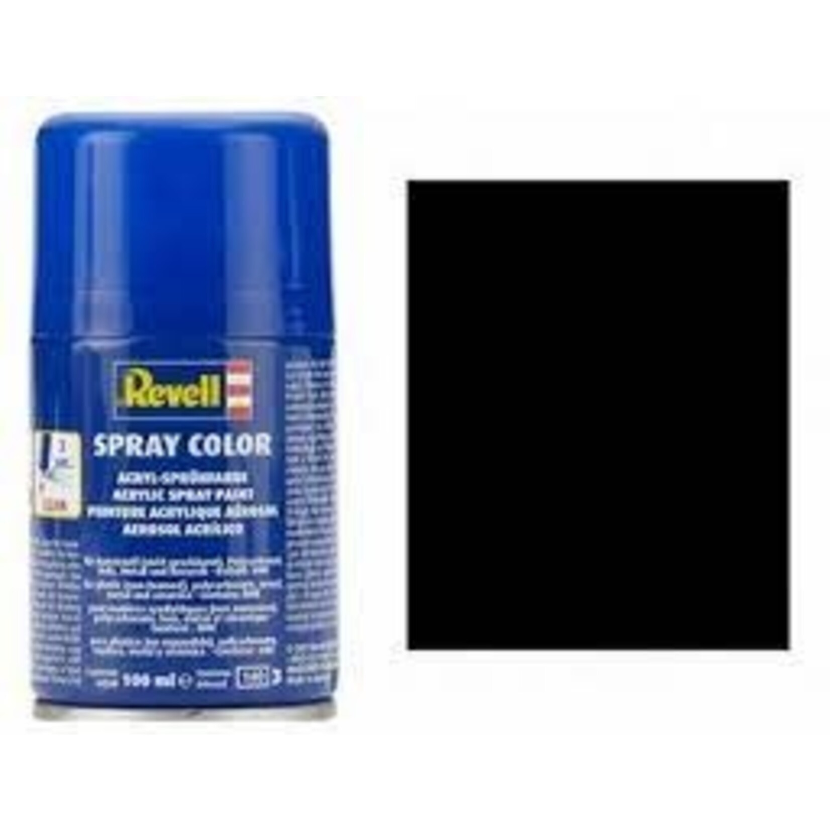 Revell 34302 Black Silk Acrylic Spray 100ml