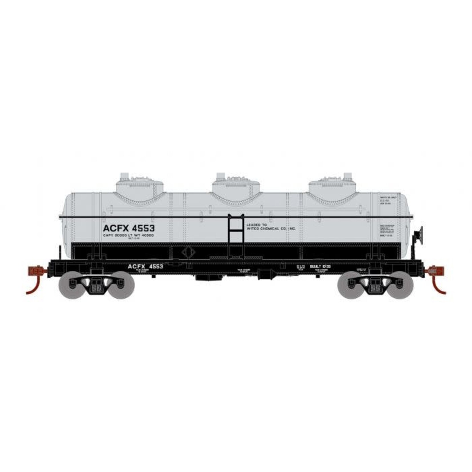 Roundhouse 3178 HO 3-Dome Tank ACFX 4553