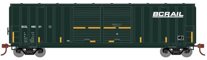 1065 HO 50 FMC Double Door Box Car - BC Rail