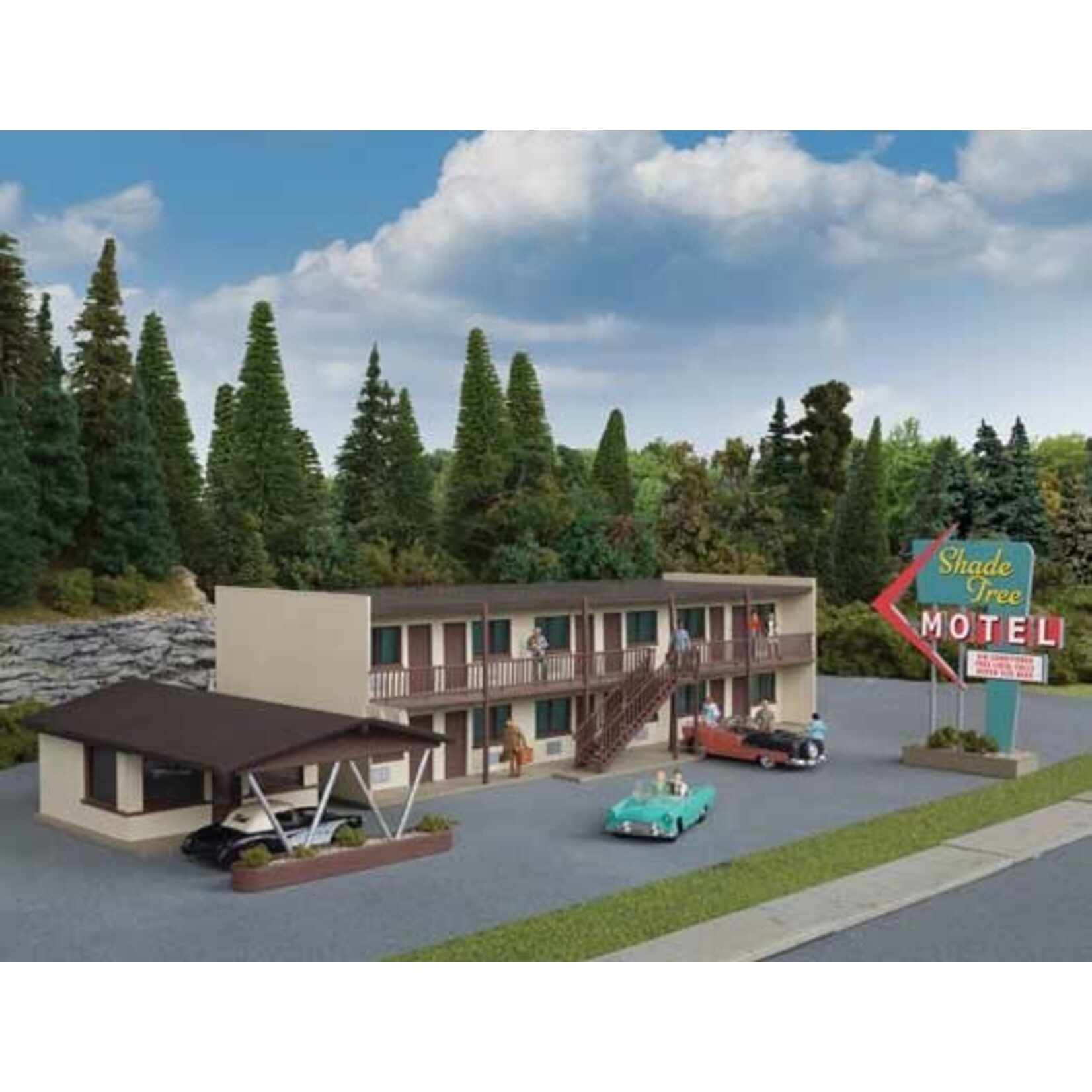 Walthers 9333488 HO Vintage Motor Hotel Kit