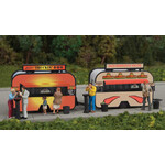 Walthers 9492904 HO BBQ and Taco Food Trailers Kit