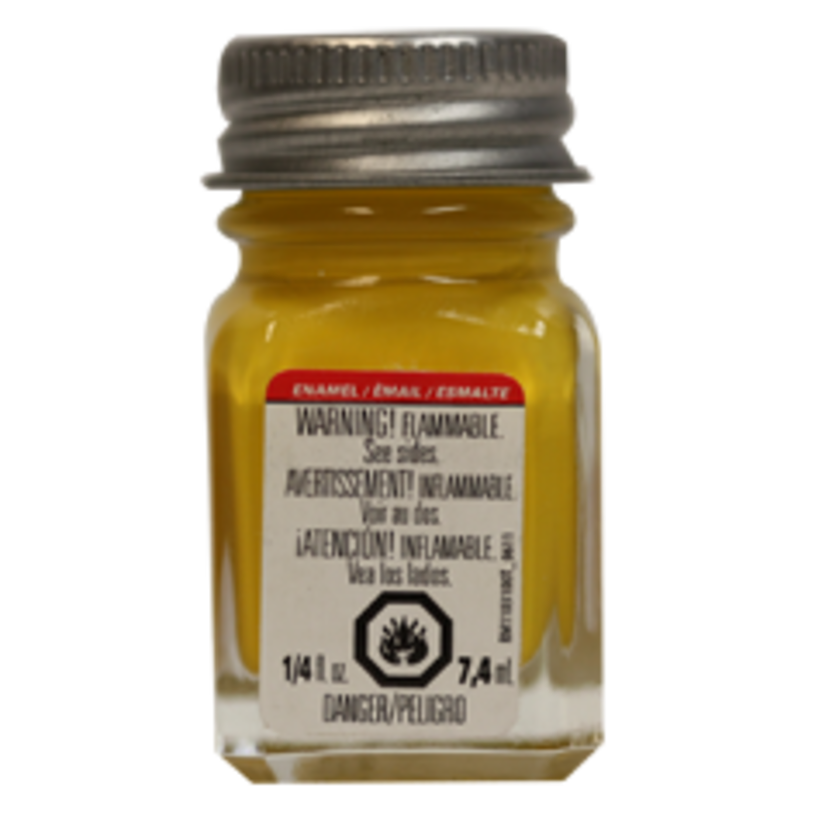 Testors 1169 Flat Yellow Enamel Paint 1/4 oz by Testors