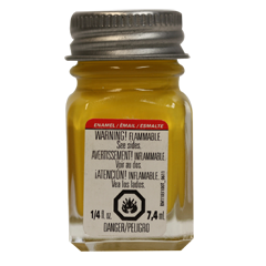 1169 Flat Yellow Enamel Paint 1/4 oz by Testors