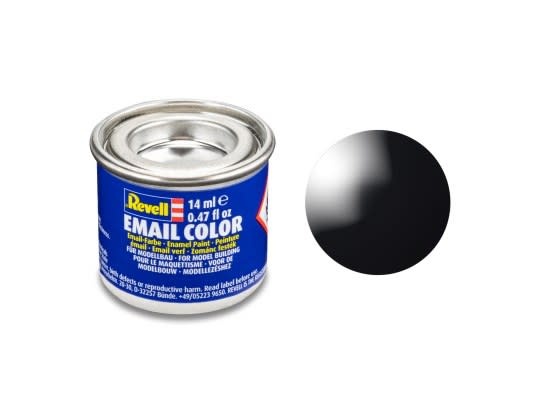 32107 Black Gloss Enamel 14ml Tinlet