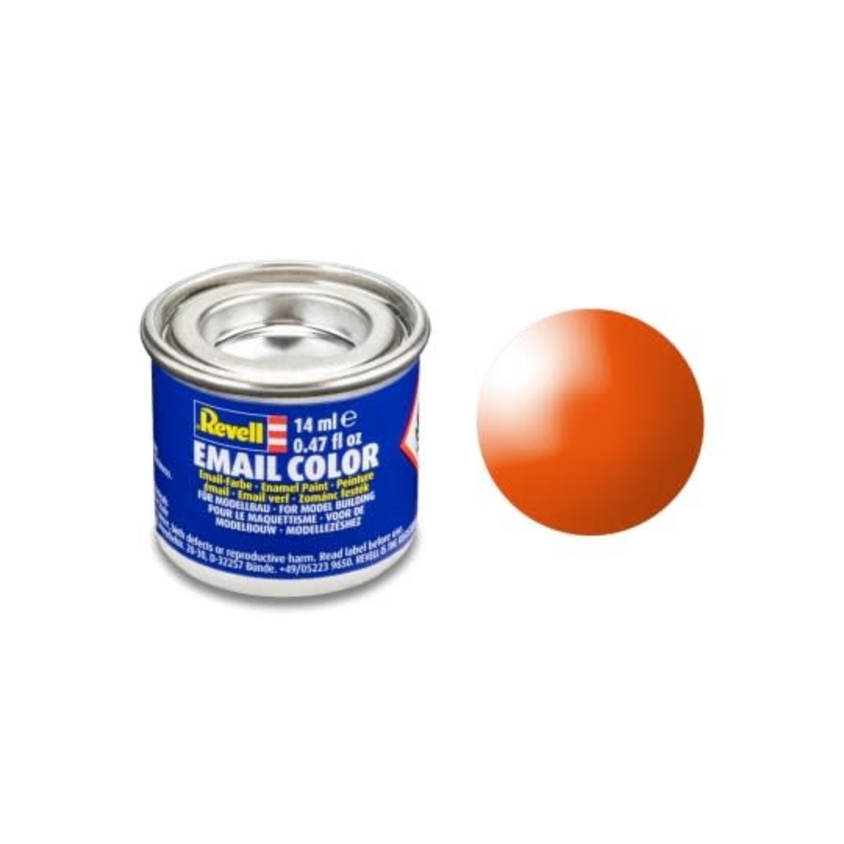 Revell 32130 Orange Gloss Enamel 14ml Tinlet