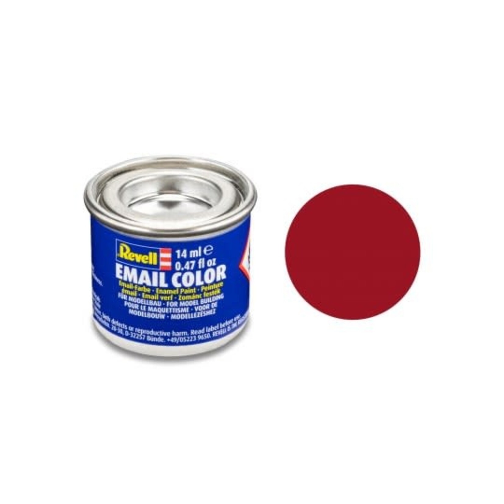 Revell 32136 Carmine Red Mat Enamel 14ml Tinlet