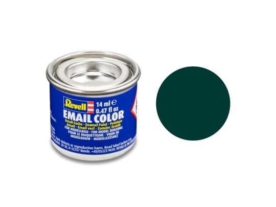 32140 Black-Green Mat Enamel 14ml Tinlet