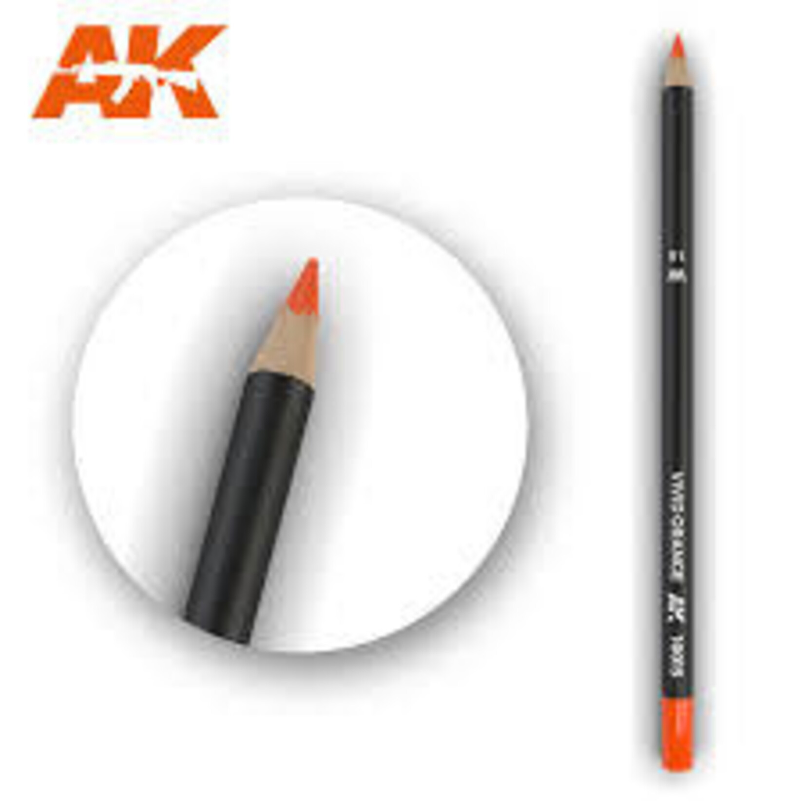 AK Interactive 10015 Weathering Pencil: Vivid Orange