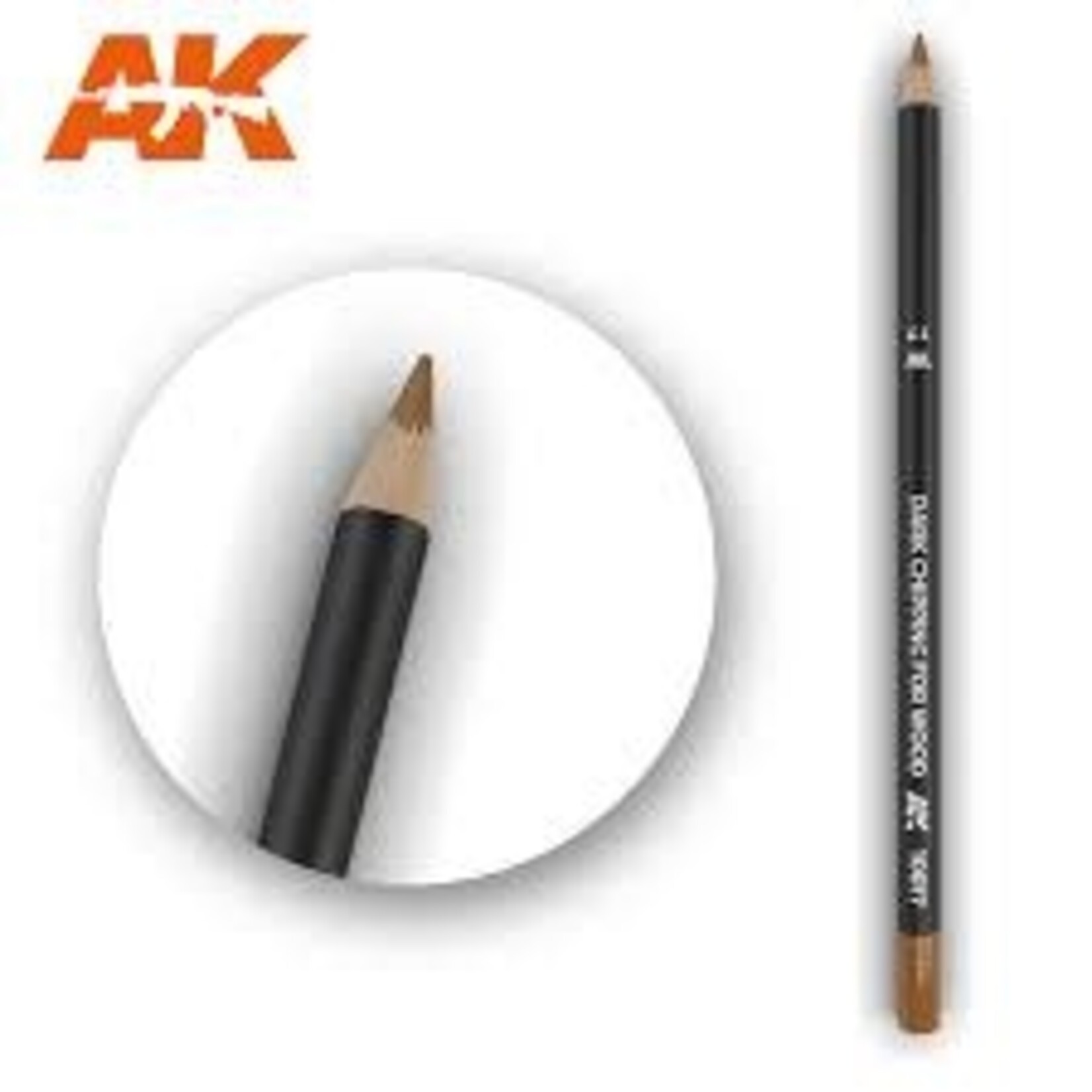 AK Interactive 10017 Weathering Pencil: Dark  Chipping For Wood