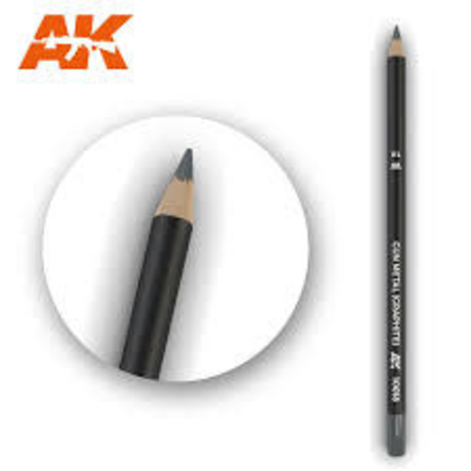 AK Interactive 10018 Weathering Pencil: Gun Metal