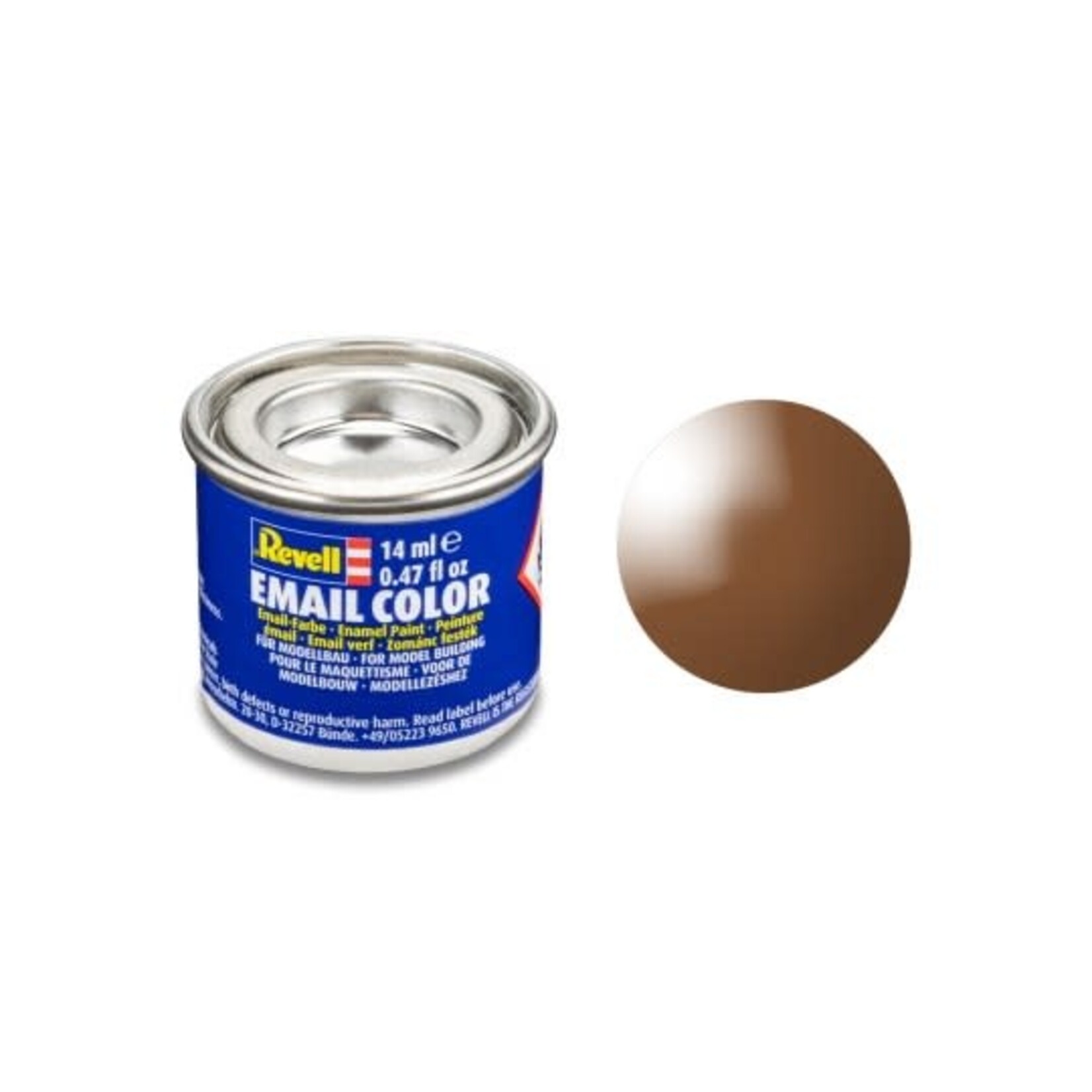 Revell 32180 Mud Brown Gloss Enamel 14ml Tinlet