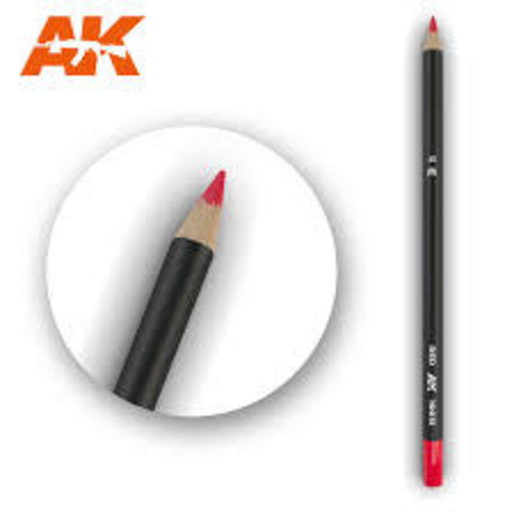 AK Interactive 10031 Weathering Pencil: Red