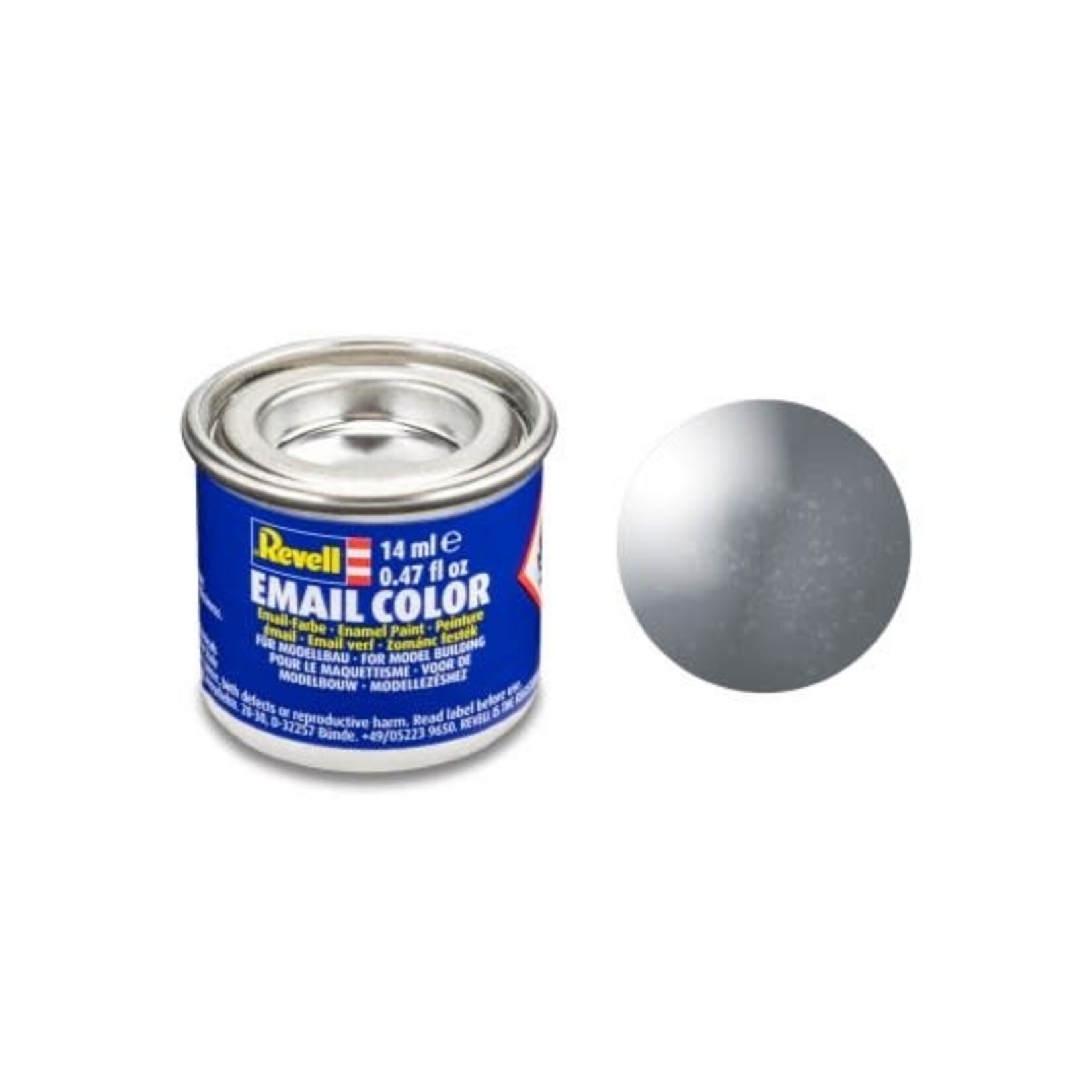 Revell 32191 Steel Metallic Enamel 14ml Tinlet