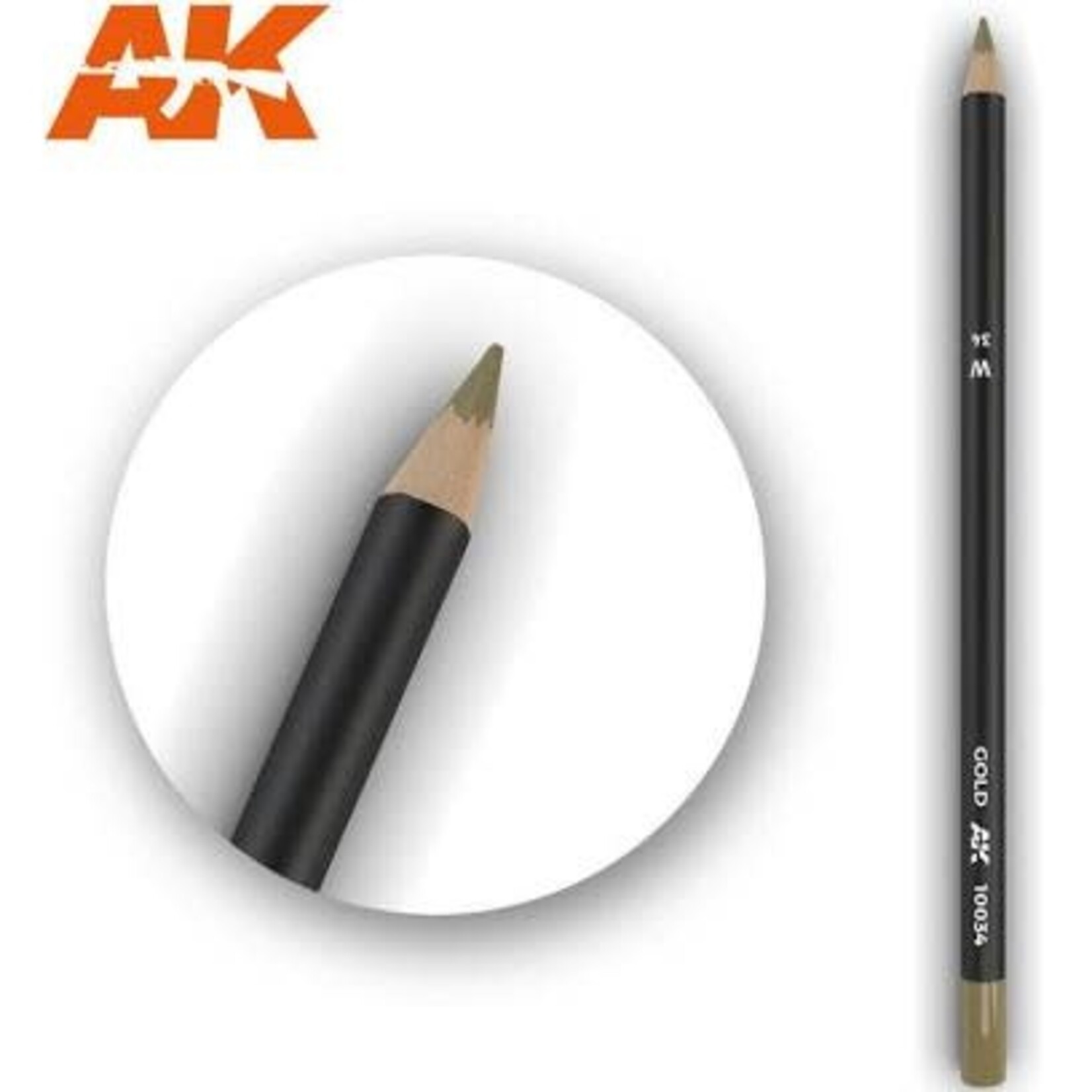 AK Interactive 10034 Weathering Pencil: Gold