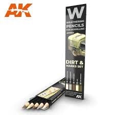 10044 Weathering Pencils: Dirt Marks Set (5 Colors)