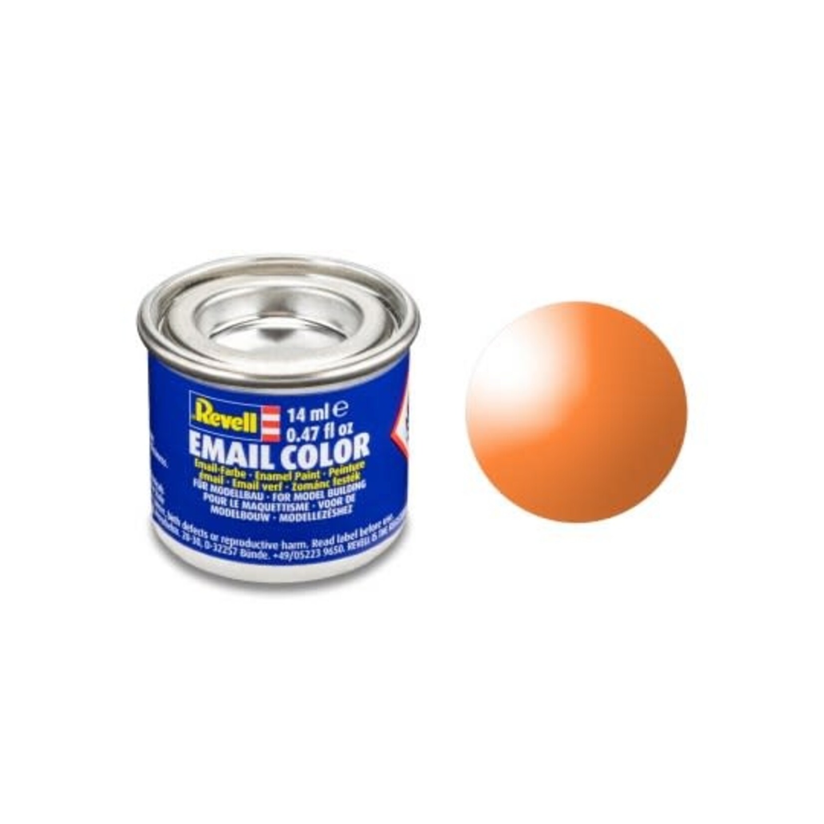 Revell 32730 Orange Clear Enamel 14ml Tinlet