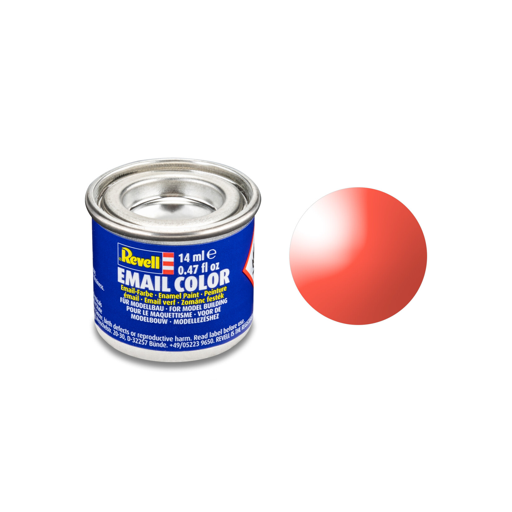 Revell 32731 Red Clear Enamel 14ml Tinlet