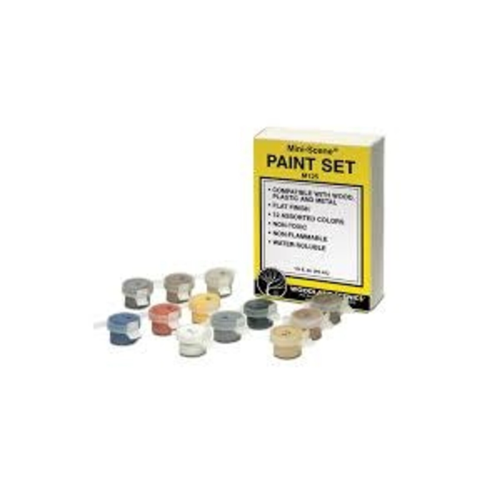 Woodland Scenics 125 M-S Paint Set 12 Colors