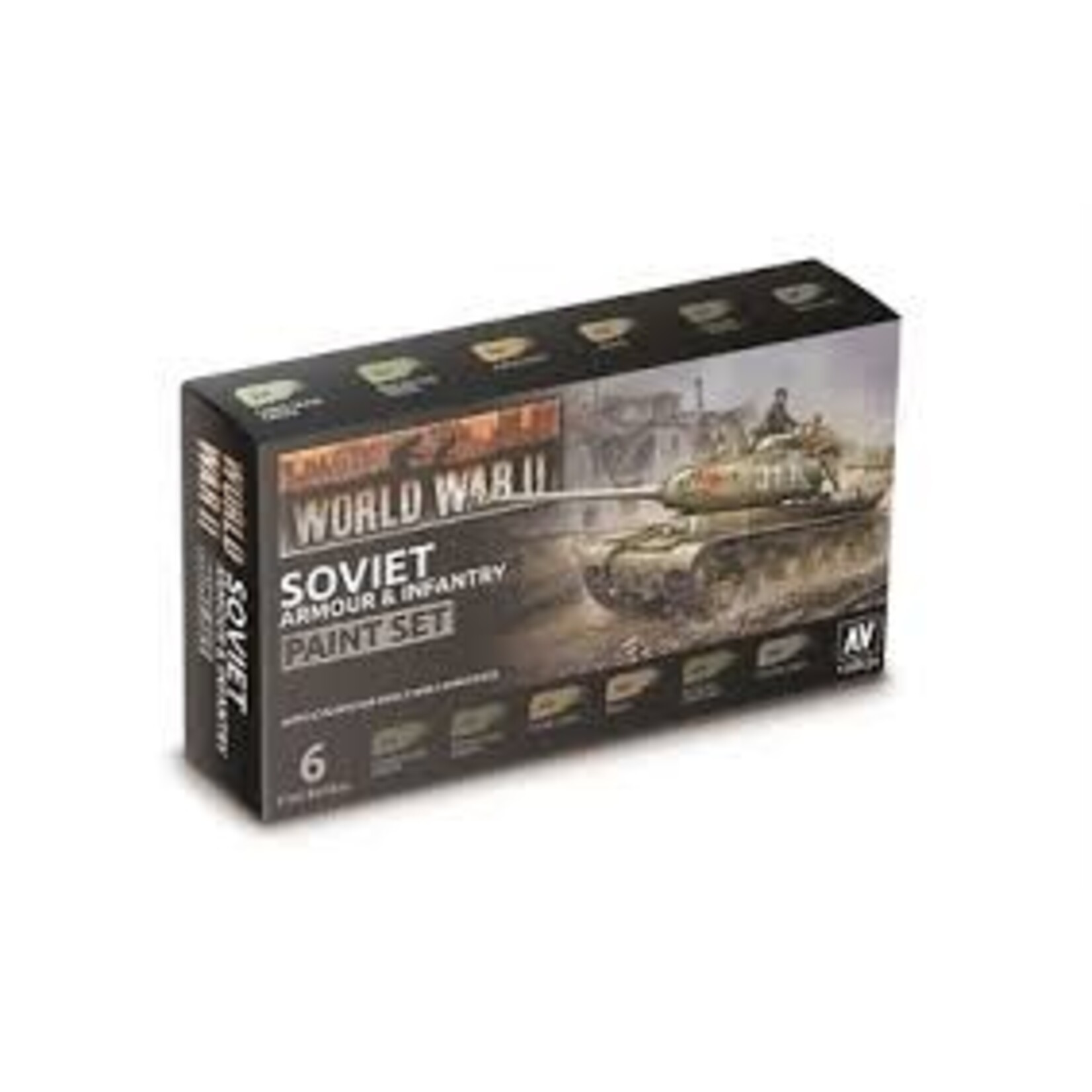Vallejo 70202 WWII-Soviet Armour & Infantry - 6 Color Paint Set