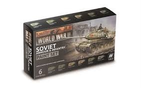 70202 WWII-Soviet Armour & Infantry - 6 Color Paint Set