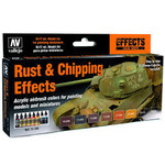 Vallejo 71186 Model Air - Rust & Chipping Effects 8 Color Set
