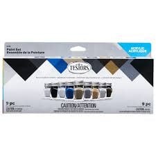 9136 Aircraft Spraying Acrylic Paint Set (9 Colors)