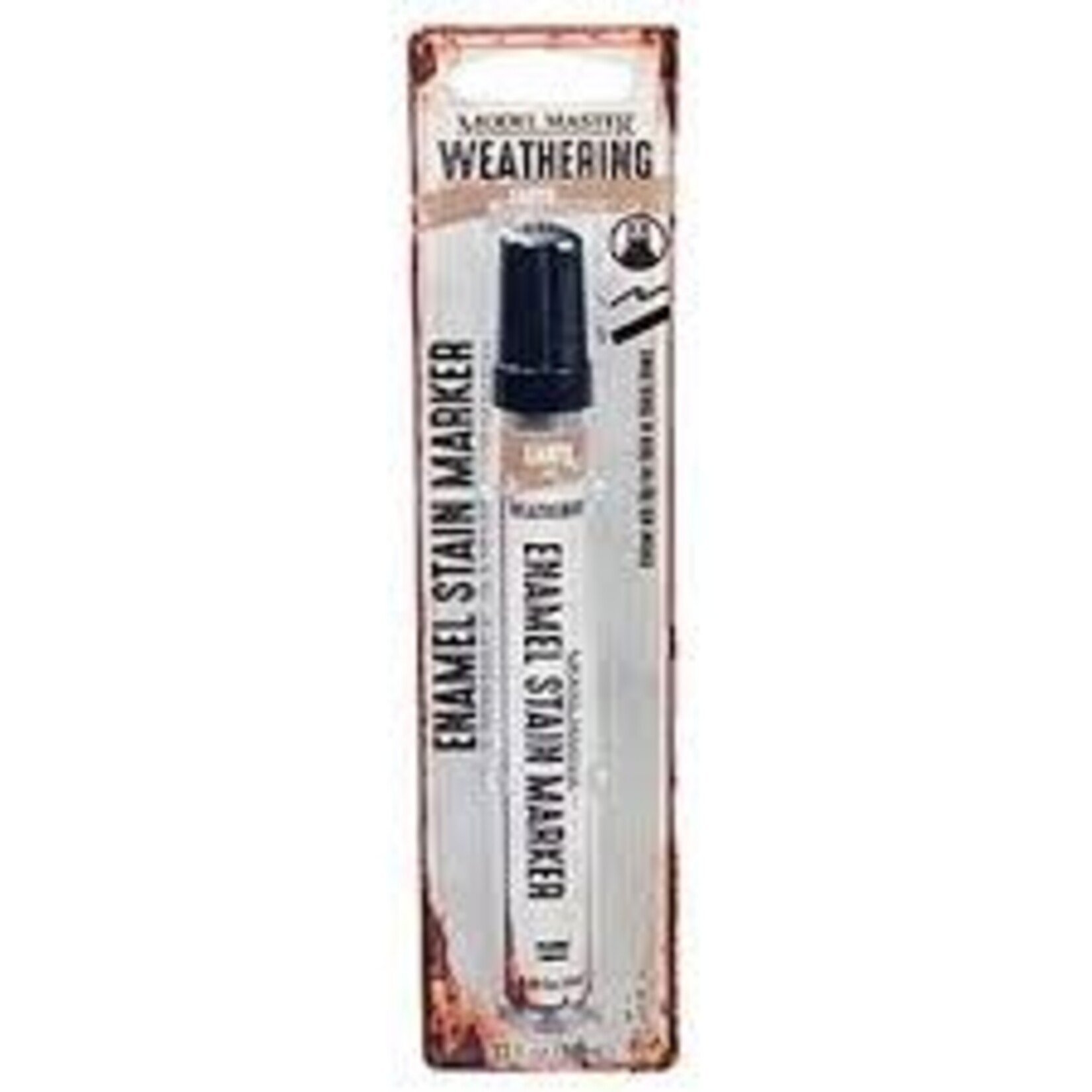 Testors 342892 Model Master Weathered Enamel Stain Markers - Earth