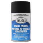 Testors 1249 Flat Black Enamel Spray Paint 3 oz by Testors