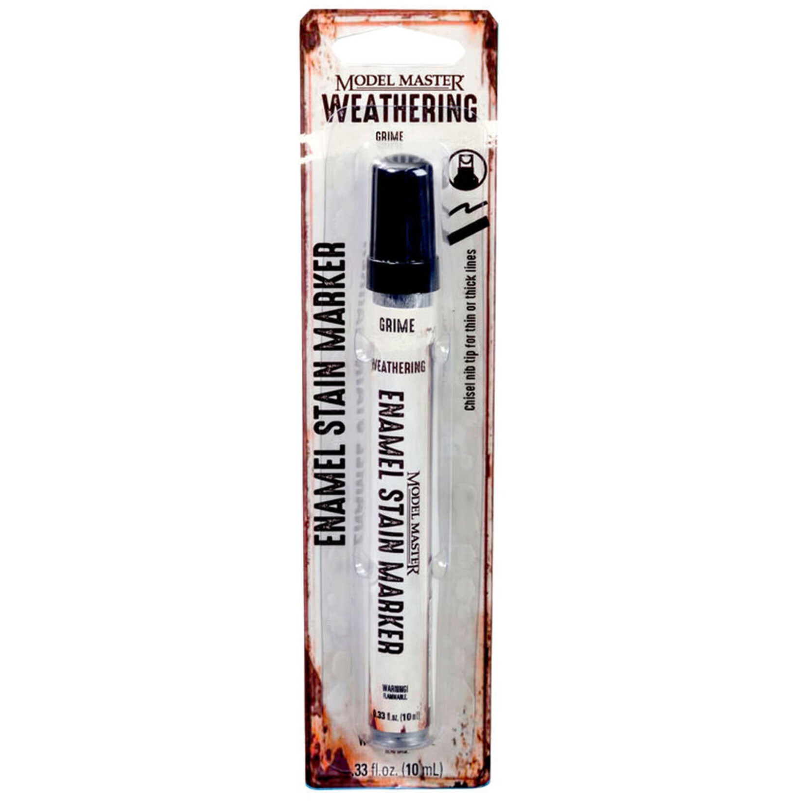 Testors 342895 Model Master Weathered Enamel Stain Markers - Grime