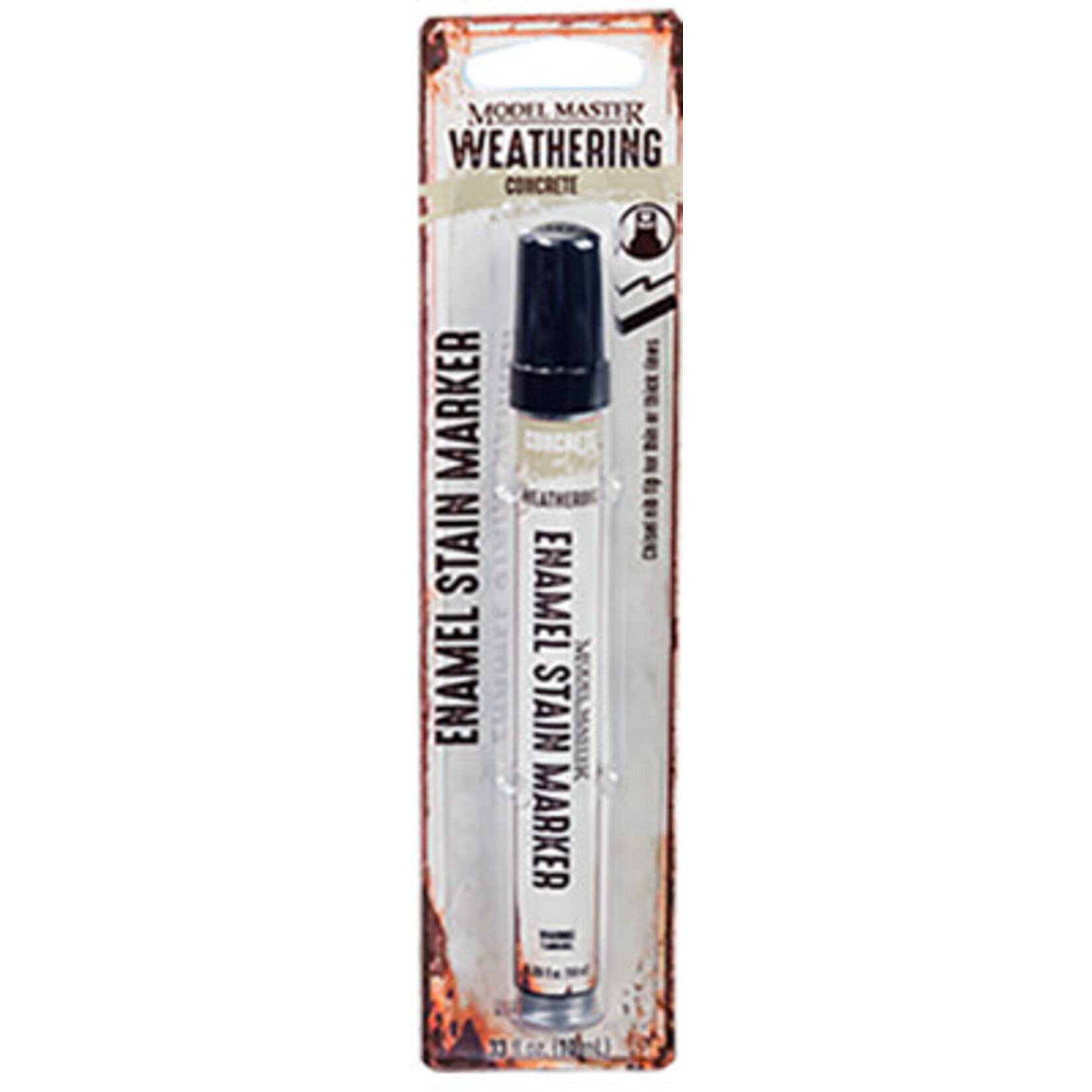 Testors 342896 Model Master Weathered Enamel Stain Markers - Concrete