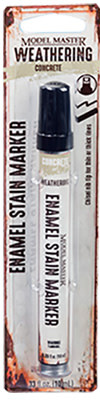 342896 Model Master Weathered Enamel Stain Markers - Concrete