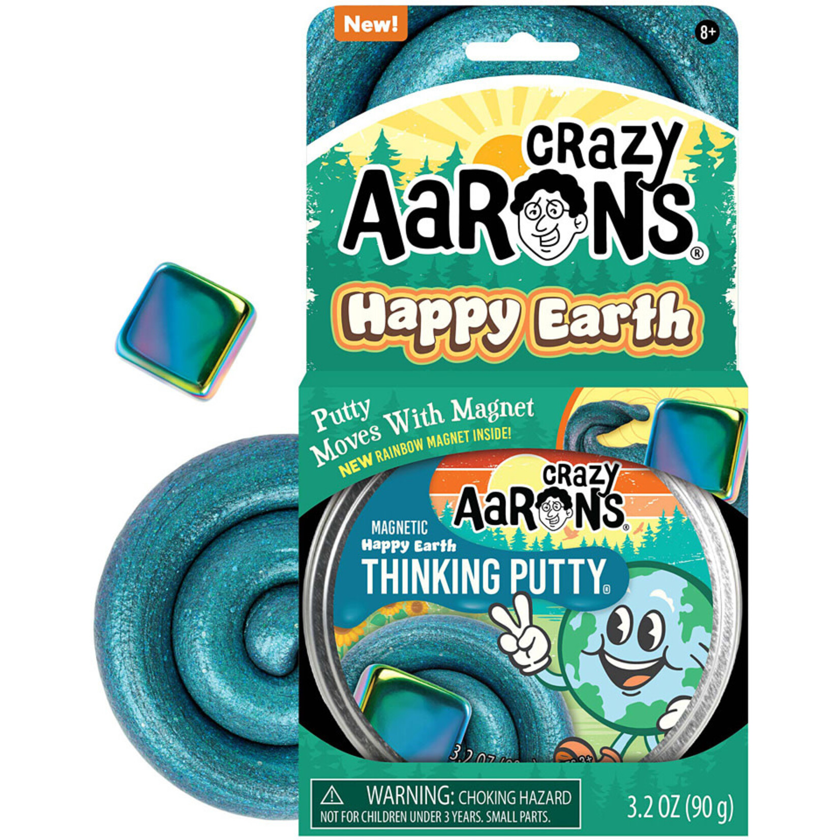 Crazy Aarons EH020 Happy Earth Thinking Putty with Magnet
